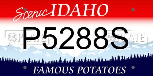 P5288S Idaho License Plate