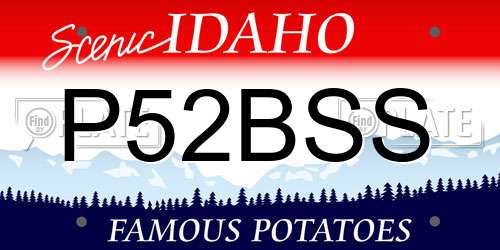 P52BSS Idaho License Plate
