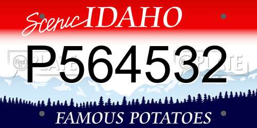 P564532 Idaho License Plate