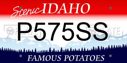P575SS Idaho License Plate