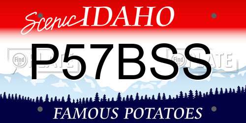 P57BSS Idaho License Plate