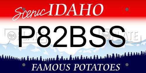 P82BSS Idaho License Plate