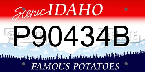 P90434B Idaho License Plate