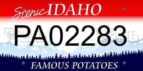 PA02283 Idaho License Plate