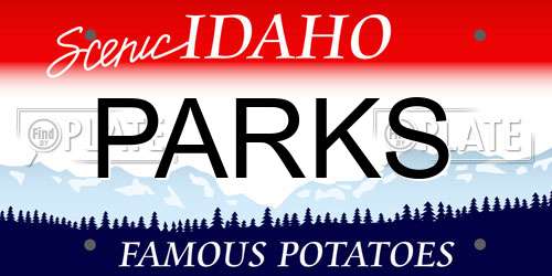 PARKS Idaho License Plate