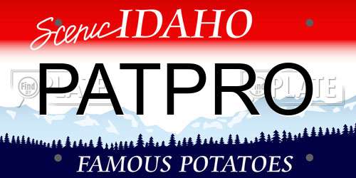 PATPRO Idaho License Plate