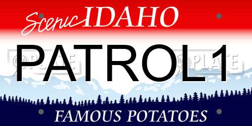 PATROL1 Idaho License Plate