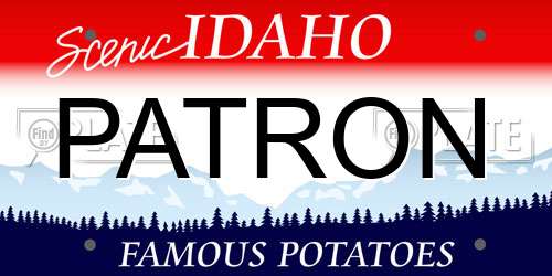 PATRON Idaho License Plate