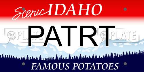 PATRT Idaho License Plate