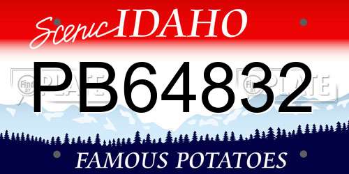 PB64832 Idaho License Plate