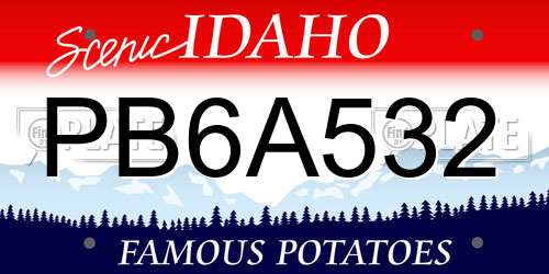 PB6A532 Idaho License Plate