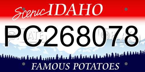 PC268078 Idaho License Plate