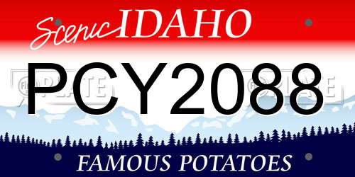 PCY2088 Idaho License Plate