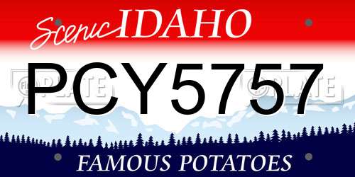 PCY5757 Idaho License Plate