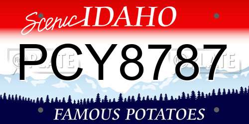 PCY8787 Idaho License Plate