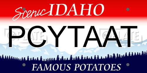 PCYTAAT Idaho License Plate
