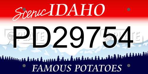 PD29754 Idaho License Plate
