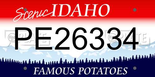 PE26334 Idaho License Plate
