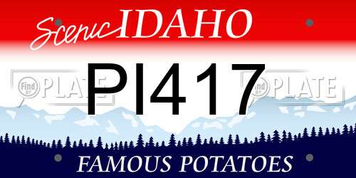 PI417 Idaho License Plate