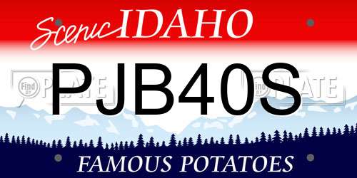 PJB40S Idaho License Plate