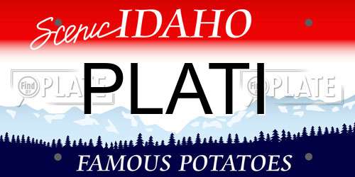 PLATI Idaho License Plate
