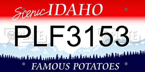 PLF3153 Idaho License Plate