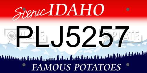 PLJ5257 Idaho License Plate