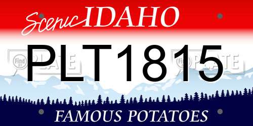 PLT1815 Idaho License Plate