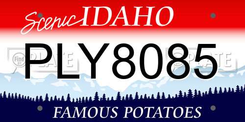 PLY8085 Idaho License Plate