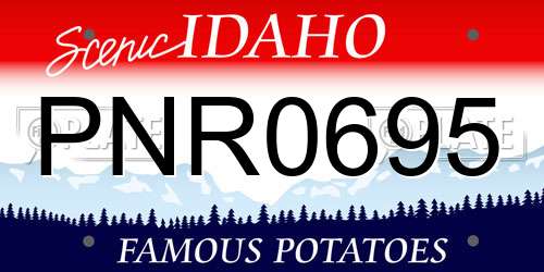 PNR0695 Idaho License Plate