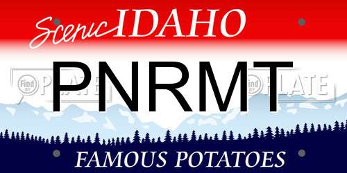 PNRMT Idaho License Plate