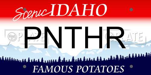 PNTHR Idaho License Plate