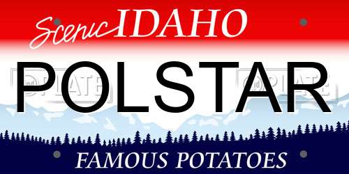 POLSTAR Idaho License Plate