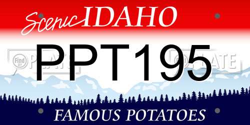 PPT195 Idaho License Plate