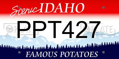 PPT427 Idaho License Plate