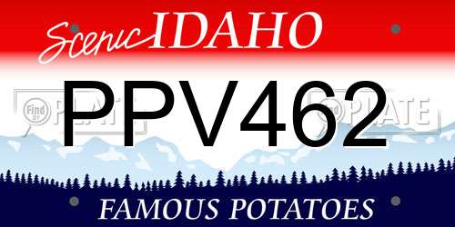 PPV462 Idaho License Plate