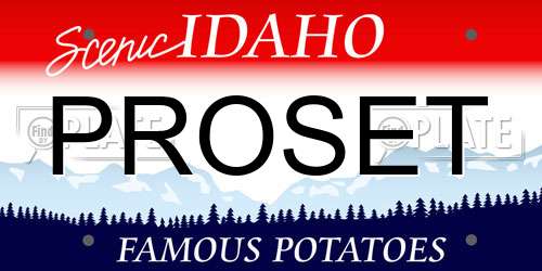 PROSET Idaho License Plate