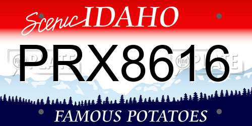 PRX8616 Idaho License Plate