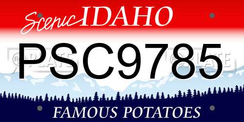 PSC9785 Idaho License Plate
