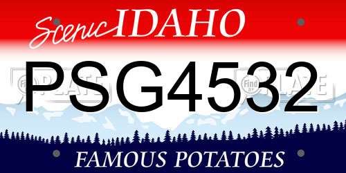 PSG4532 Idaho License Plate