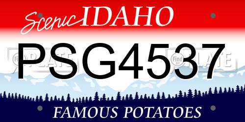 PSG4537 Idaho License Plate