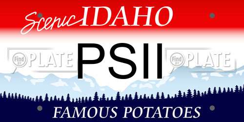 PSII Idaho License Plate