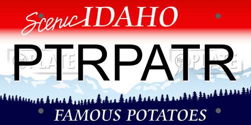 PTRPATR Idaho License Plate