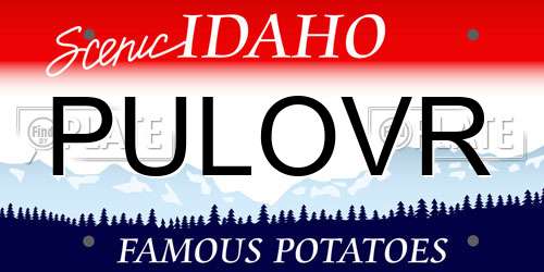 PULOVR Idaho License Plate