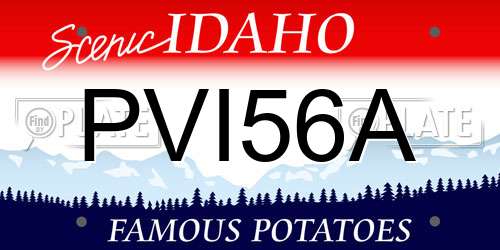 PVI56A Idaho License Plate