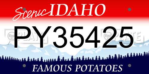 PY35425 Idaho License Plate