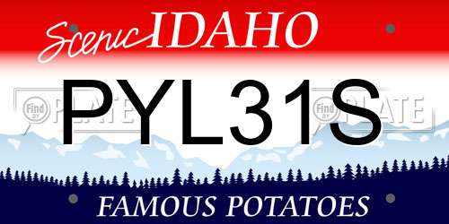PYL31S Idaho License Plate