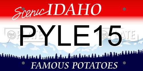 PYLE15 Idaho License Plate