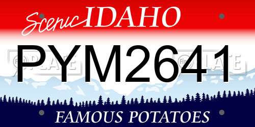 PYM2641 Idaho License Plate
