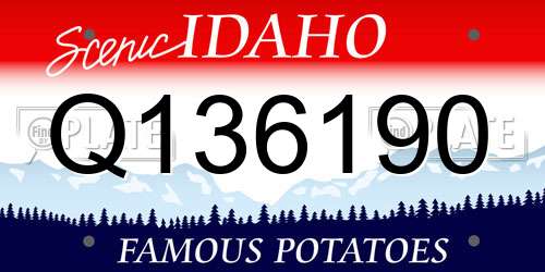 Q136190 Idaho License Plate